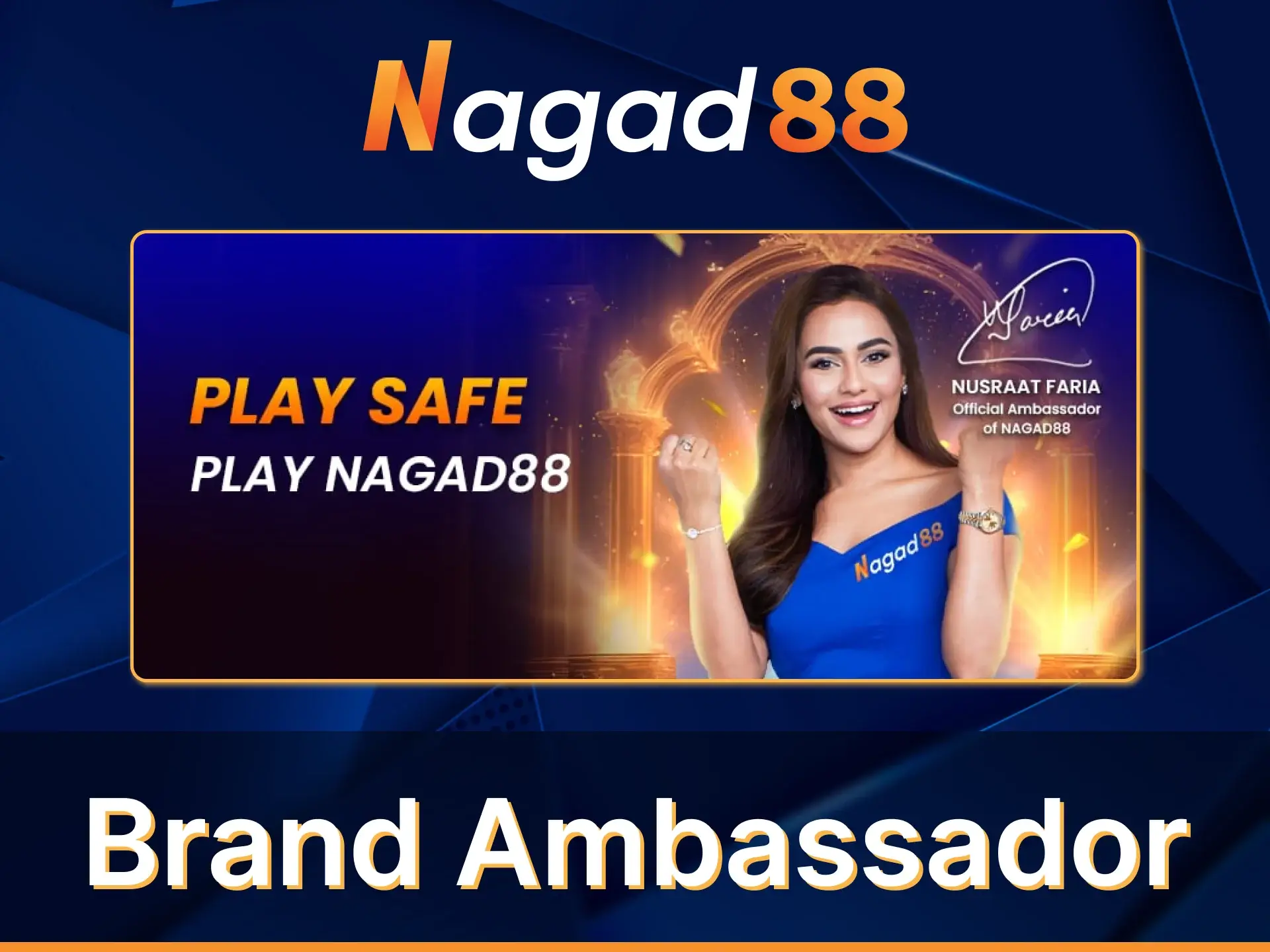 Nusraat Faria is the ambassador of mobile financial platform Nagad88 in Bangladesh.